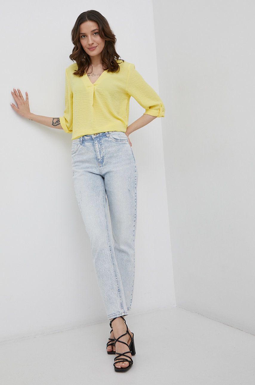 Vero Moda jeansi femei, high waist answear.ro imagine 2022 13clothing.ro