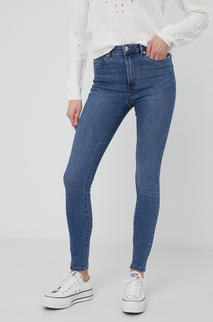 

Дънки Vero Moda дамски с висока талия, Син