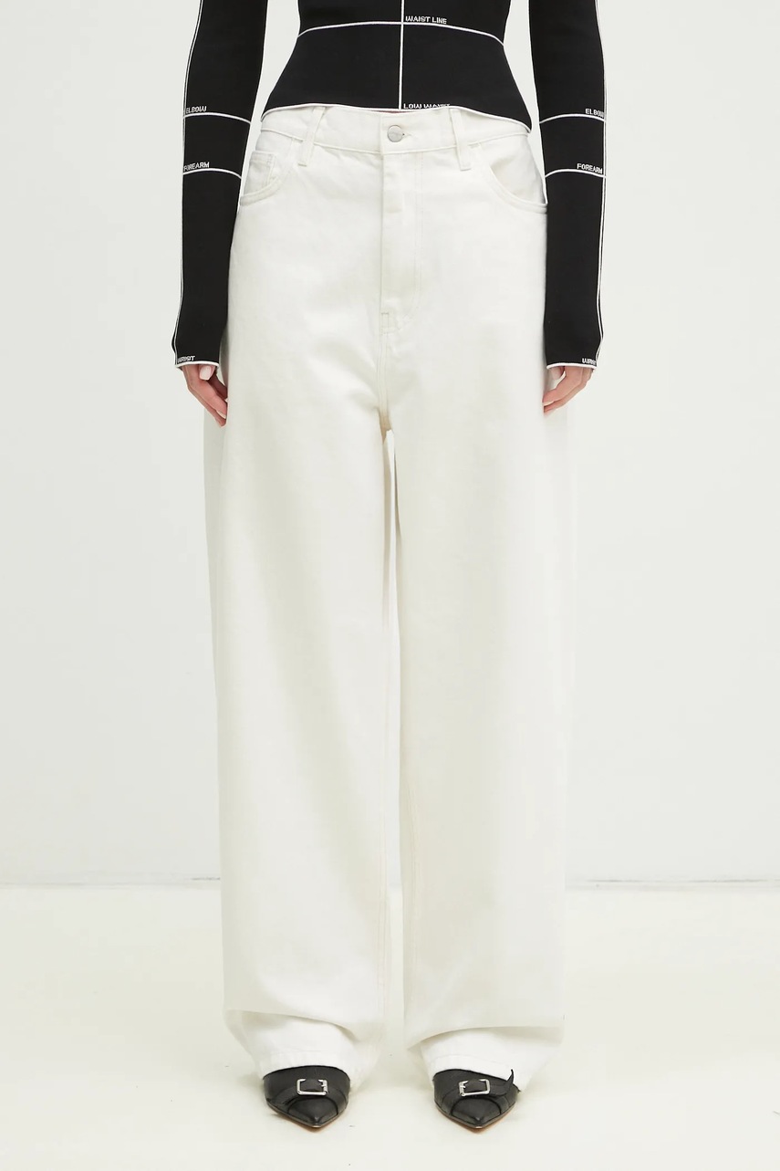 Carhartt WIP jeansy Carhartt WIP W' Brandon Pant I031918 WHITE
