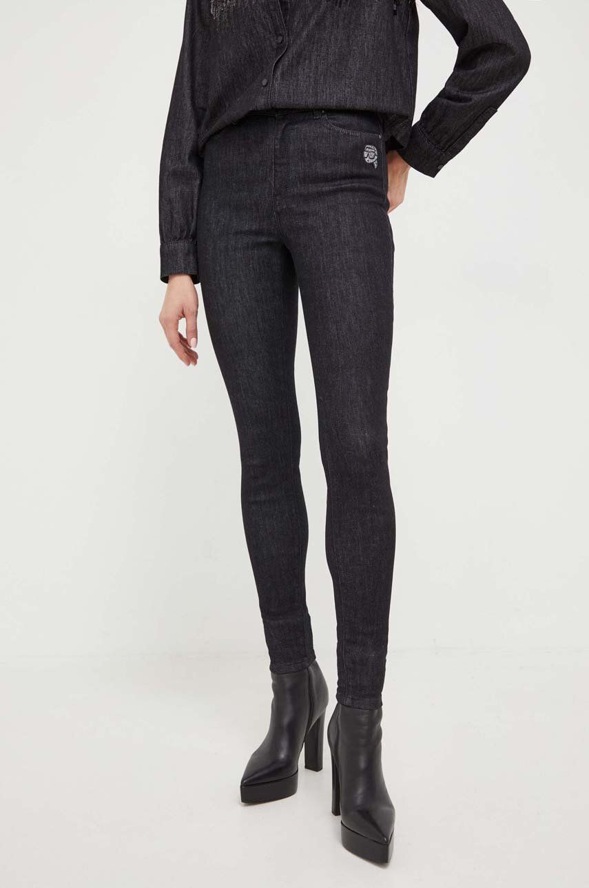 Karl Lagerfeld jeansi femei, culoarea negru