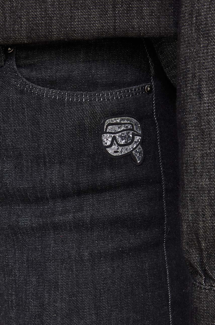 Джинси Karl Lagerfeld жіночі колір чорний 