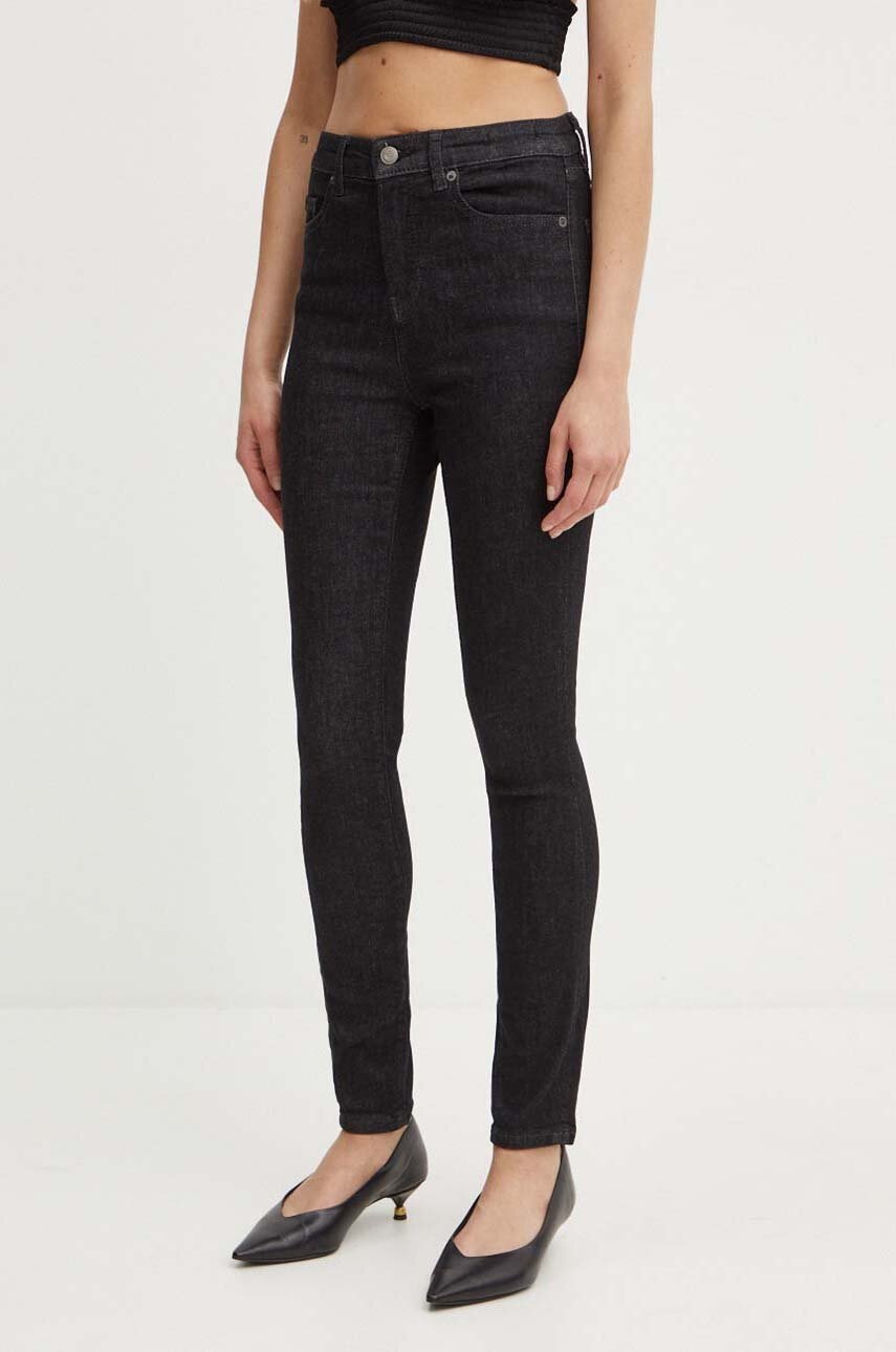 Boss Orange jeansi femei, culoarea negru, 50518253