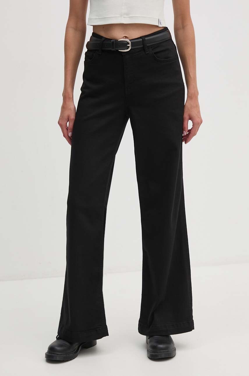 Mos Mosh jeansi femei, culoarea negru, 166400