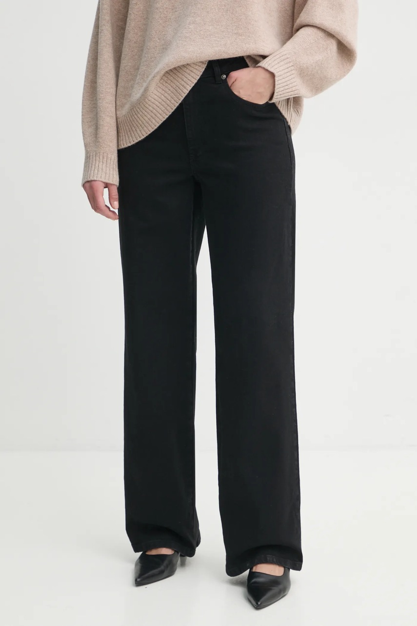 Gestuz jeans femei, culoarea negru, 10909859