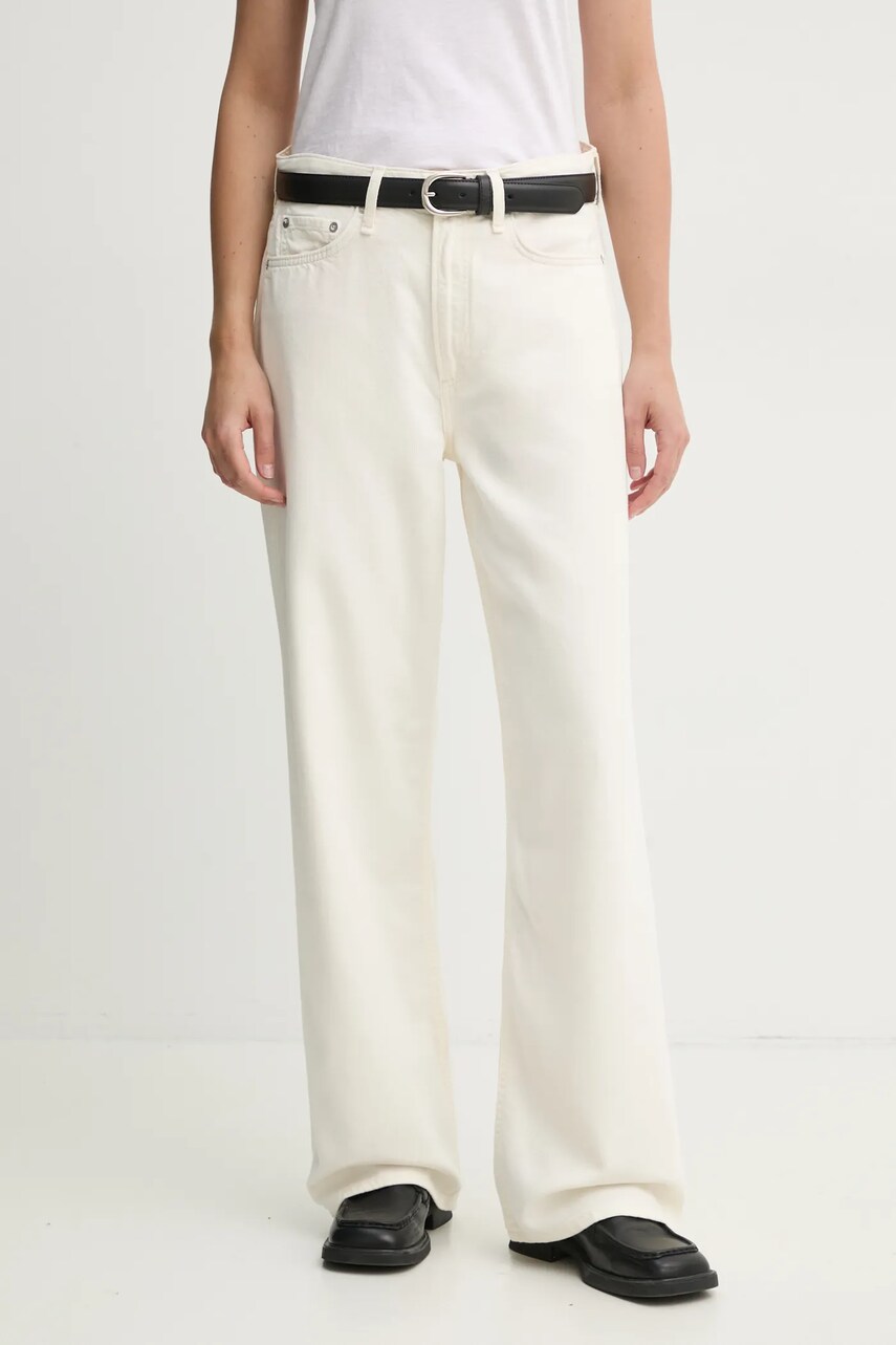 Rag & Bone jeansi femei, culoarea bej, WDD22H2786STEC