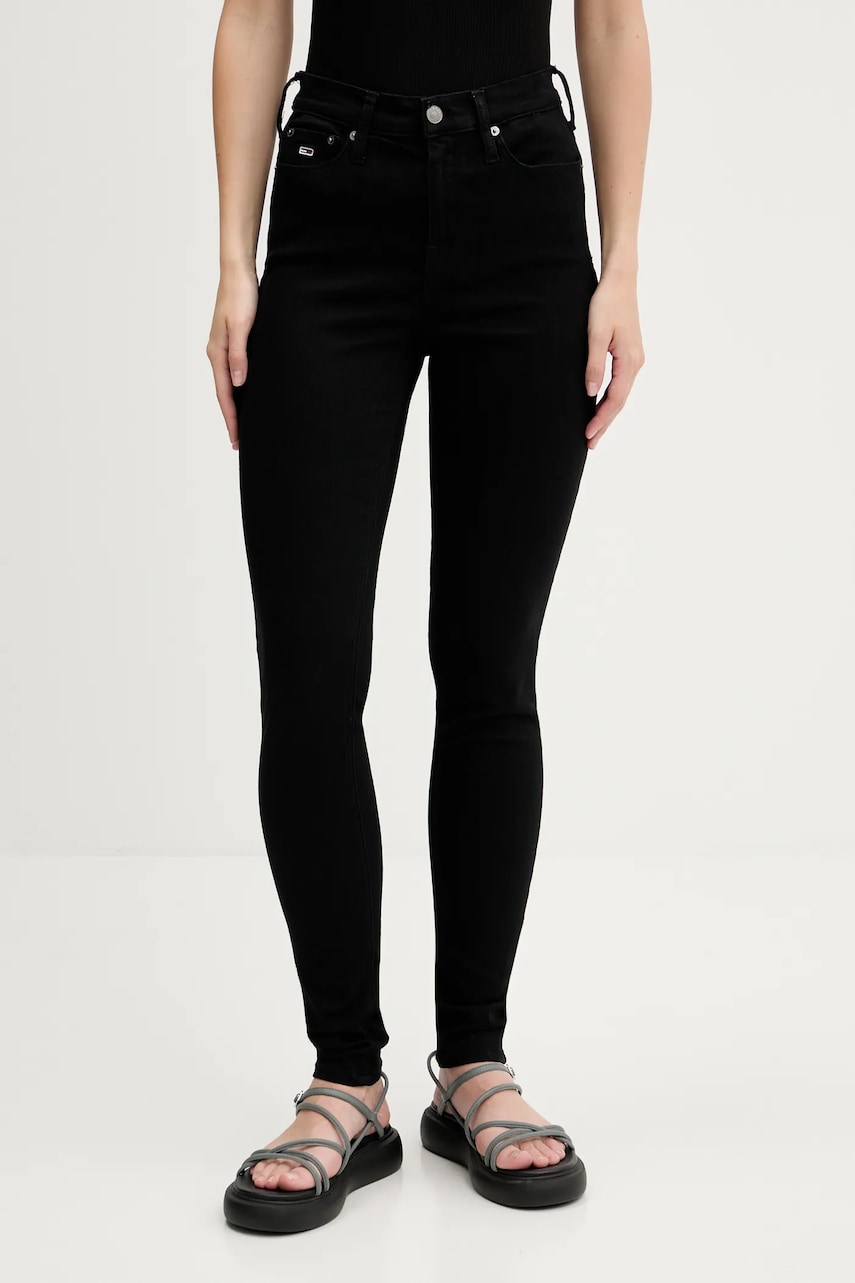 Tommy Jeans blugi culoarea negru, DW0DW19935