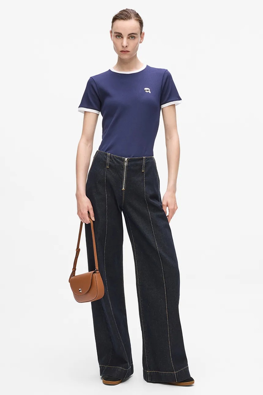 Bavlněné džíny Karl Lagerfeld IKON (obrázek 4)