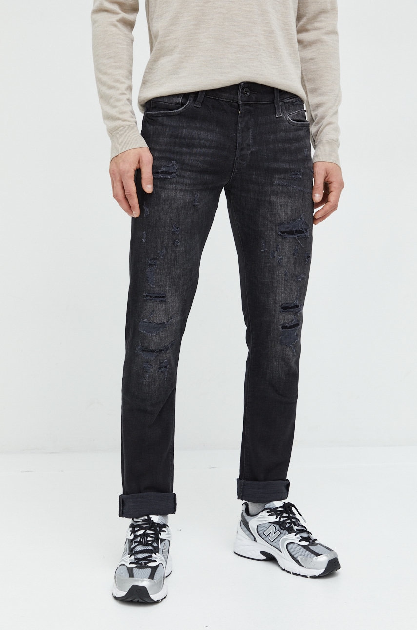 Džíny Jack & Jones Glenn Blair pánské - černá -  98% Bavlna