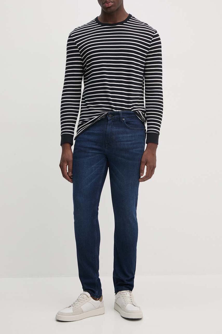 Boss Orange jeansi barbati, culoarea albastru marin, 50524018 Boss Orange jeansi barbati, culoarea albastru marin, 50524018
