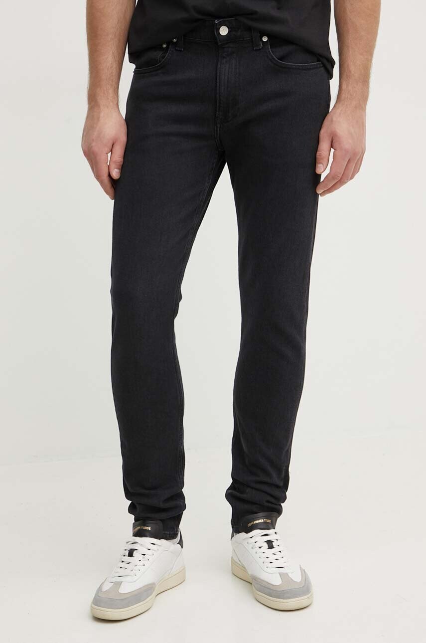 Levně Džíny Calvin Klein Jeans pánské, černá barva, J30J323689