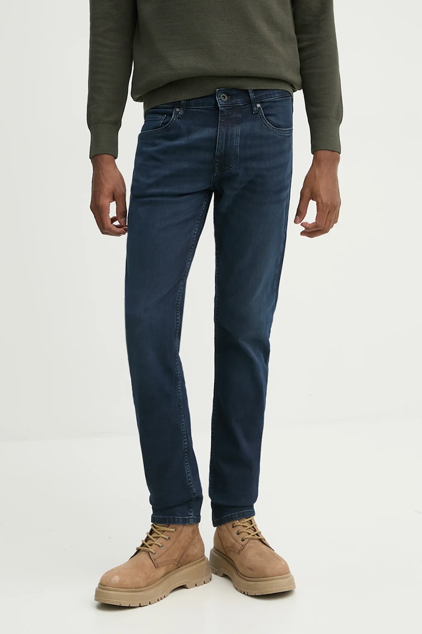 Marc O\'Polo jeansi barbati, culoarea albastru marin, B21907612132