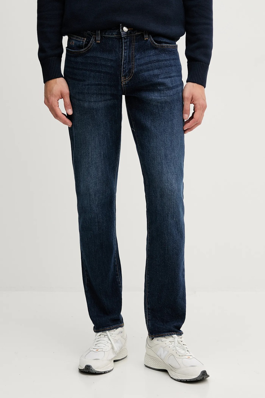 Levně Džíny Armani Exchange pánské, tmavomodrá barva, XM000070 AF14265