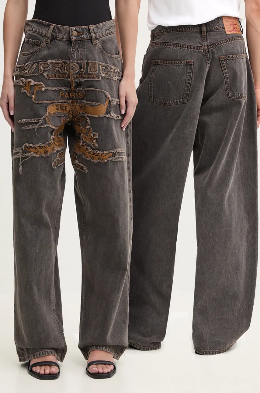 Y/Project jeansi EVERGREEN PARIS' BEST PATCH JEANS 207PA005 Y/Project jeansi EVERGREEN PARIS' BEST PATCH JEANS 207PA005