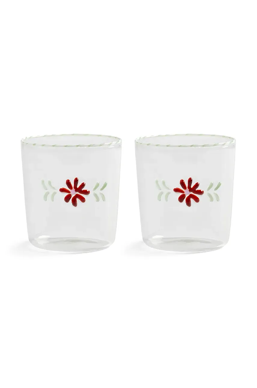 Набор стаканов &k amsterdam flora red 300 ml 2 шт цвет прозрачный Набор стаканов &k amsterdam flora red 300 ml 2 шт цвет прозрачный