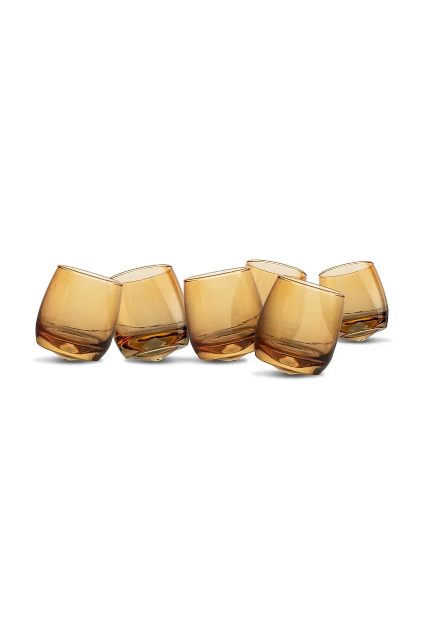 Sagaform set de pahare 300 ml 6-pack culoarea galben