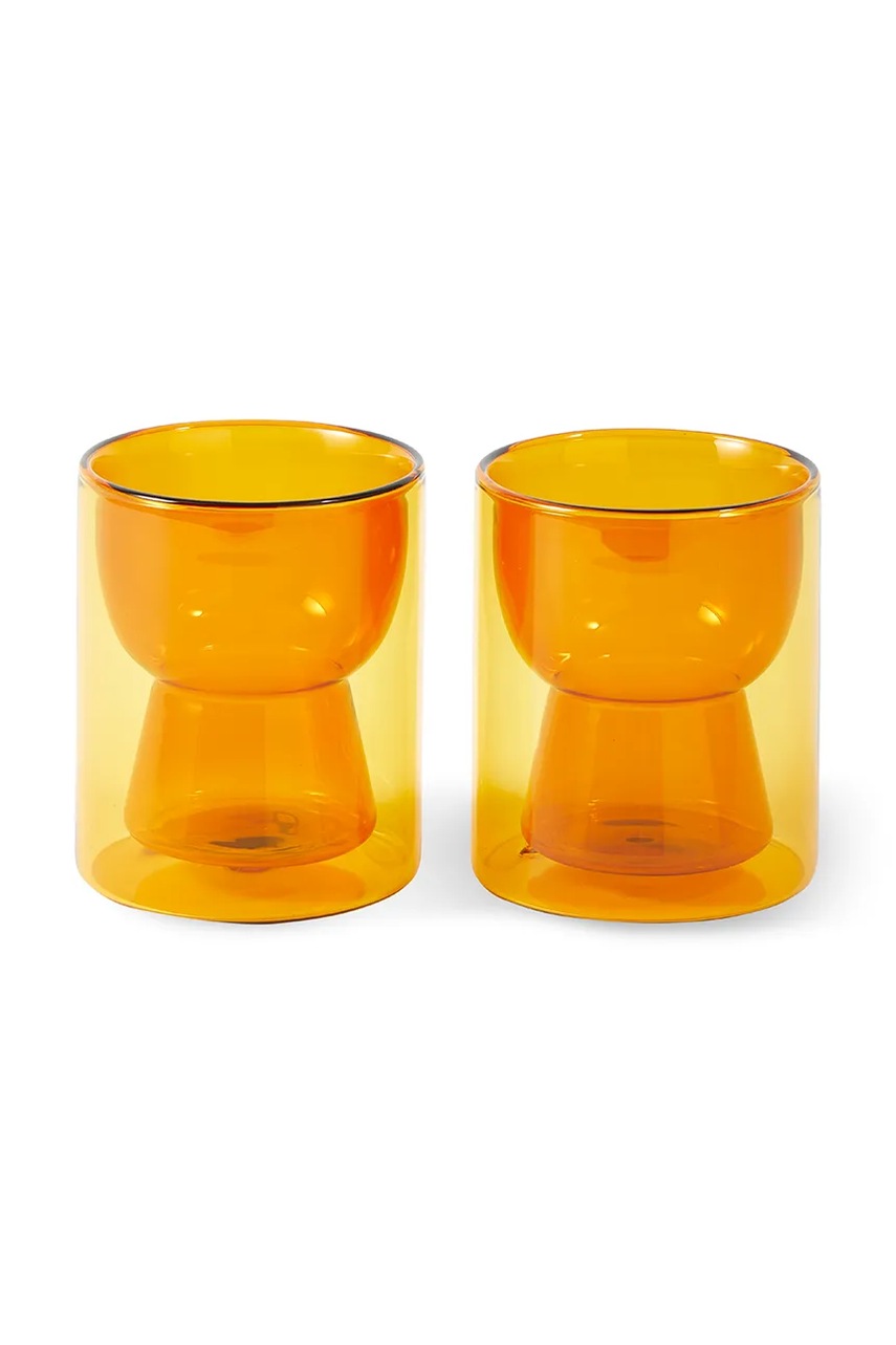 Ποτήρι Pols Potten 2-pack χρώμα: πορτοκαλί φωτογραφία