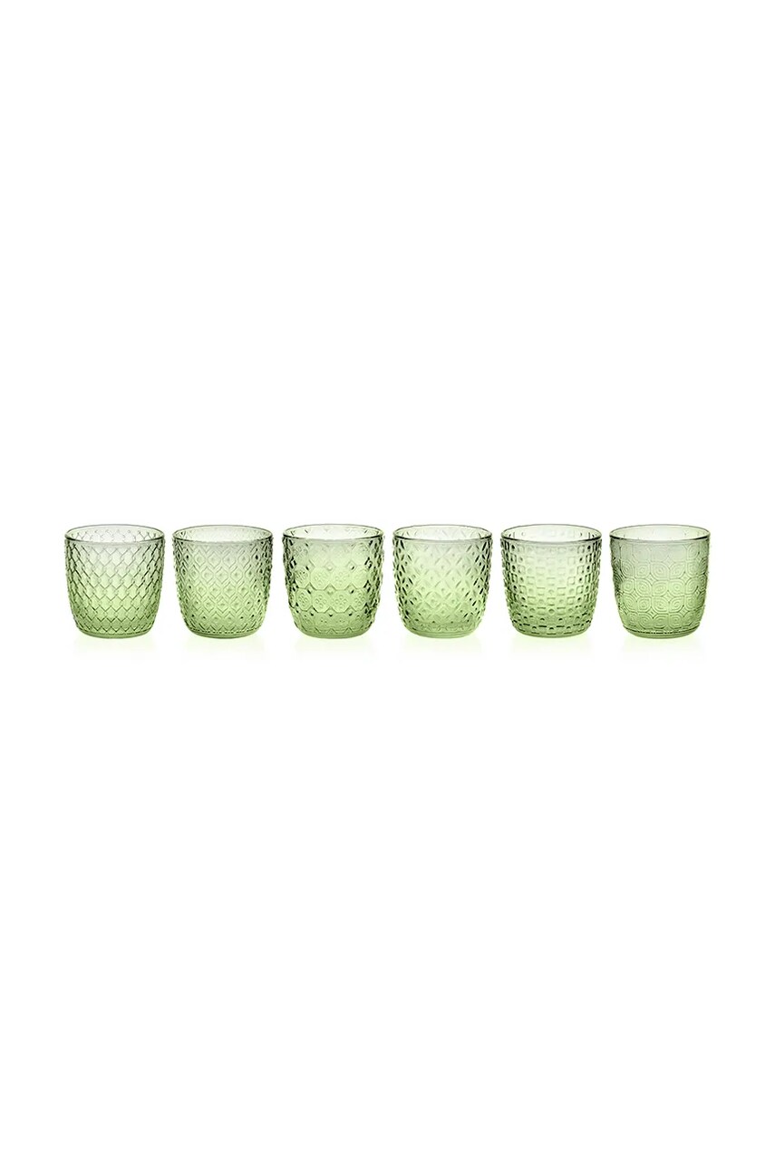 Levně Sada skleniček IVV 0,31 ml 6-pack zelená barva