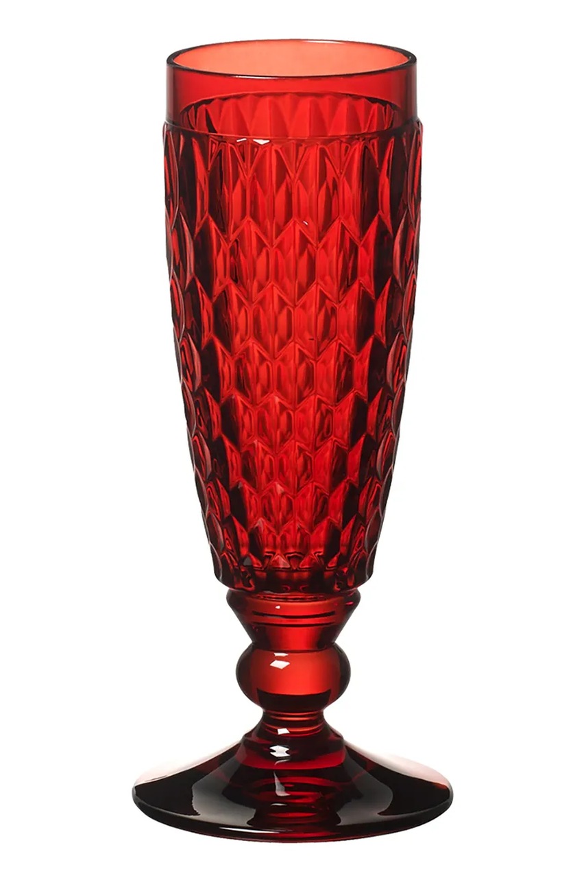 Villeroy & Boch pahar de șampanie culoarea rosu