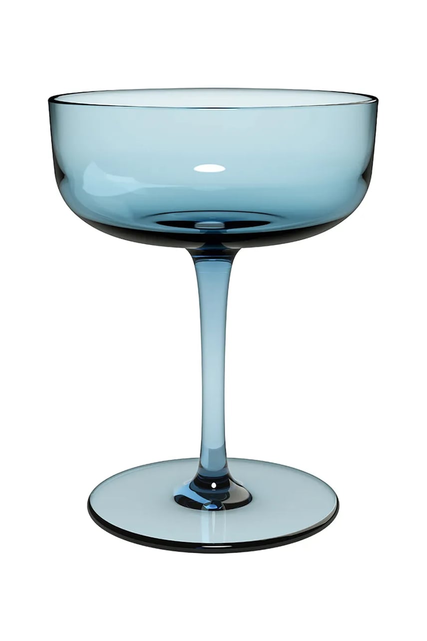 Levně Sklenice na šampaňské Villeroy & Boch 2-pack modrá barva