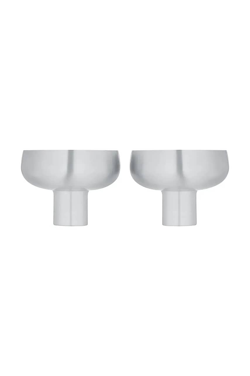Levně Sklenice na šampaňské Blomus 2-pack šedá barva