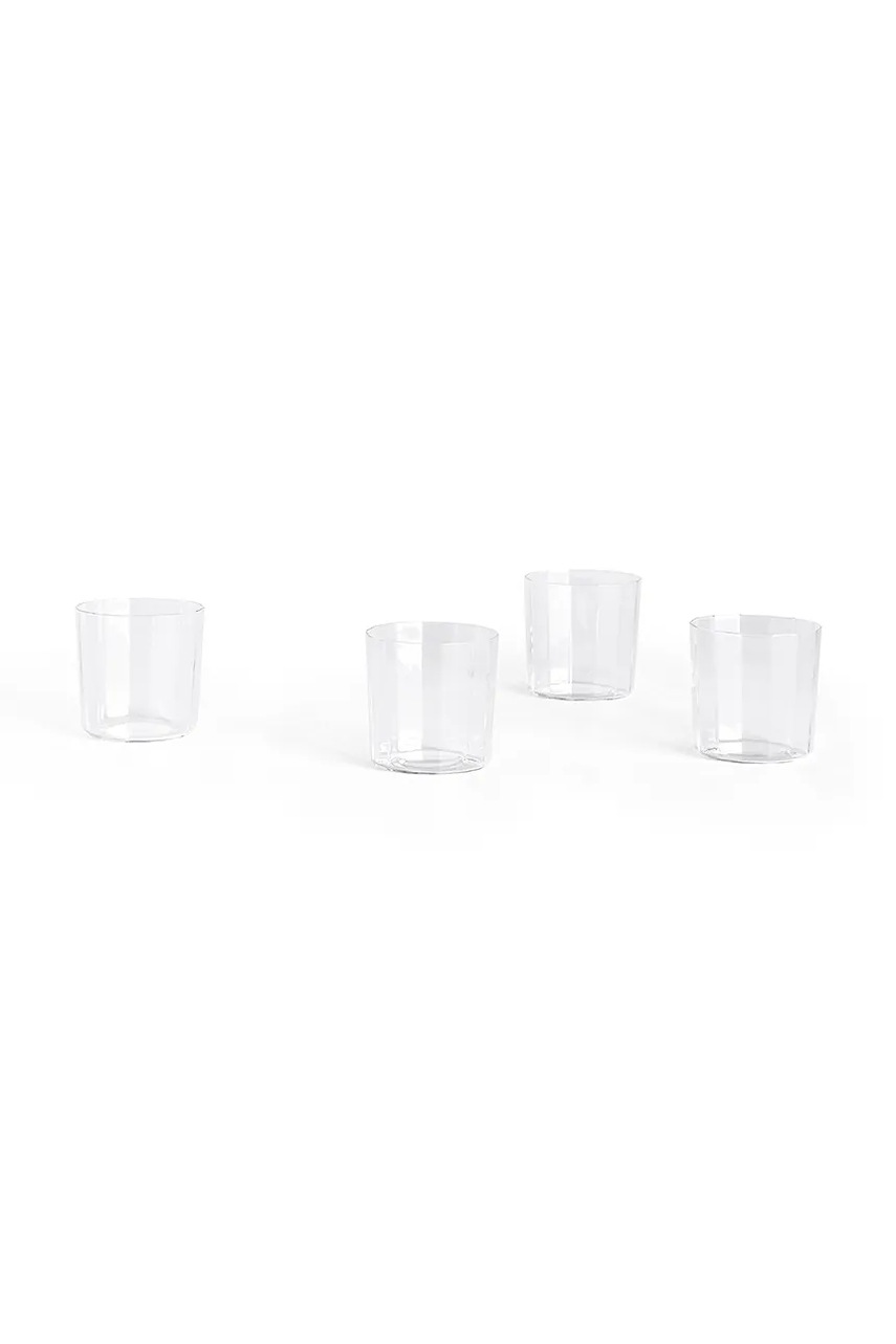HAY un set de ochelari Angle 230 ml 4-pack culoarea transparent