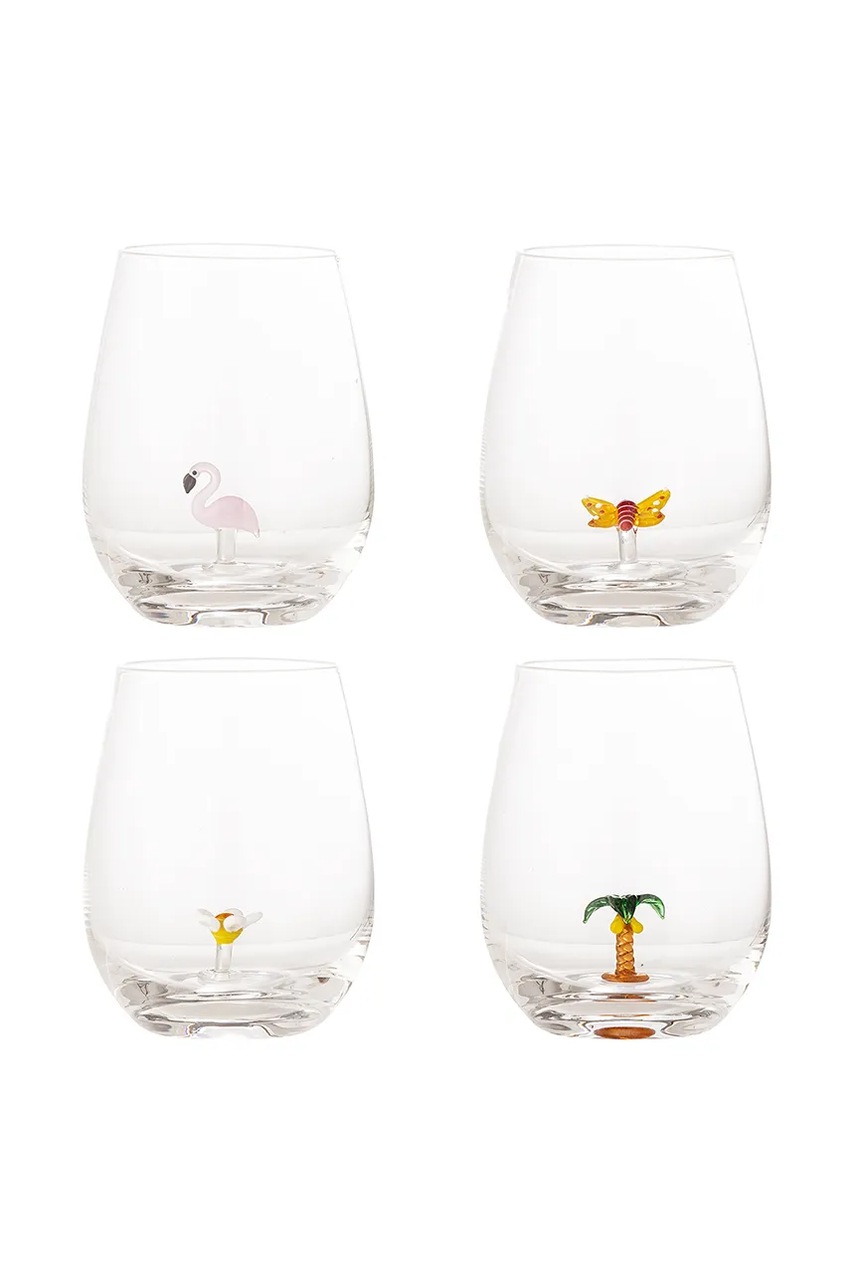 Levně Sada skleniček Bloomingville Misa 560 ml 4-pack průhledná barva