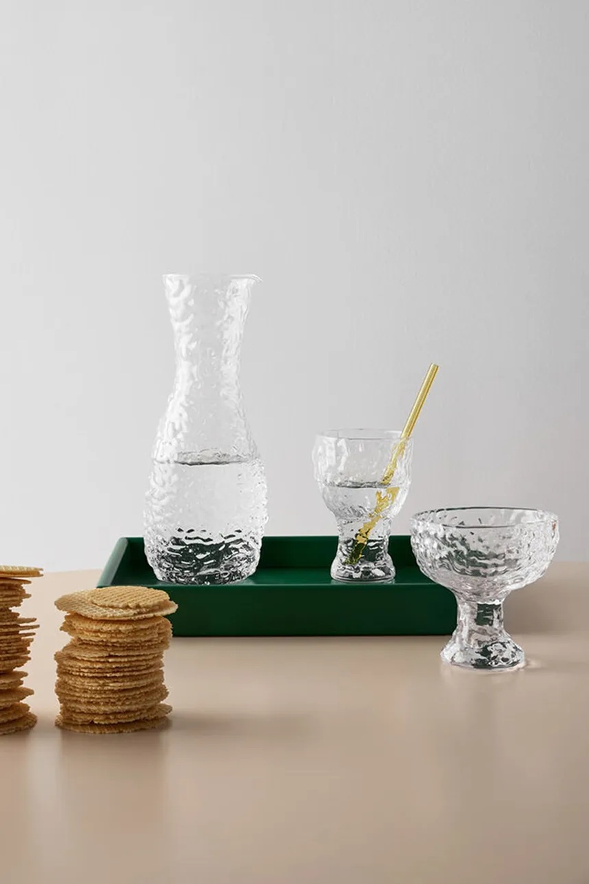 Σετ ποτηριών Kosta Boda Moss 420 ml 2-pack χρώμα: μπλε φωτογραφία