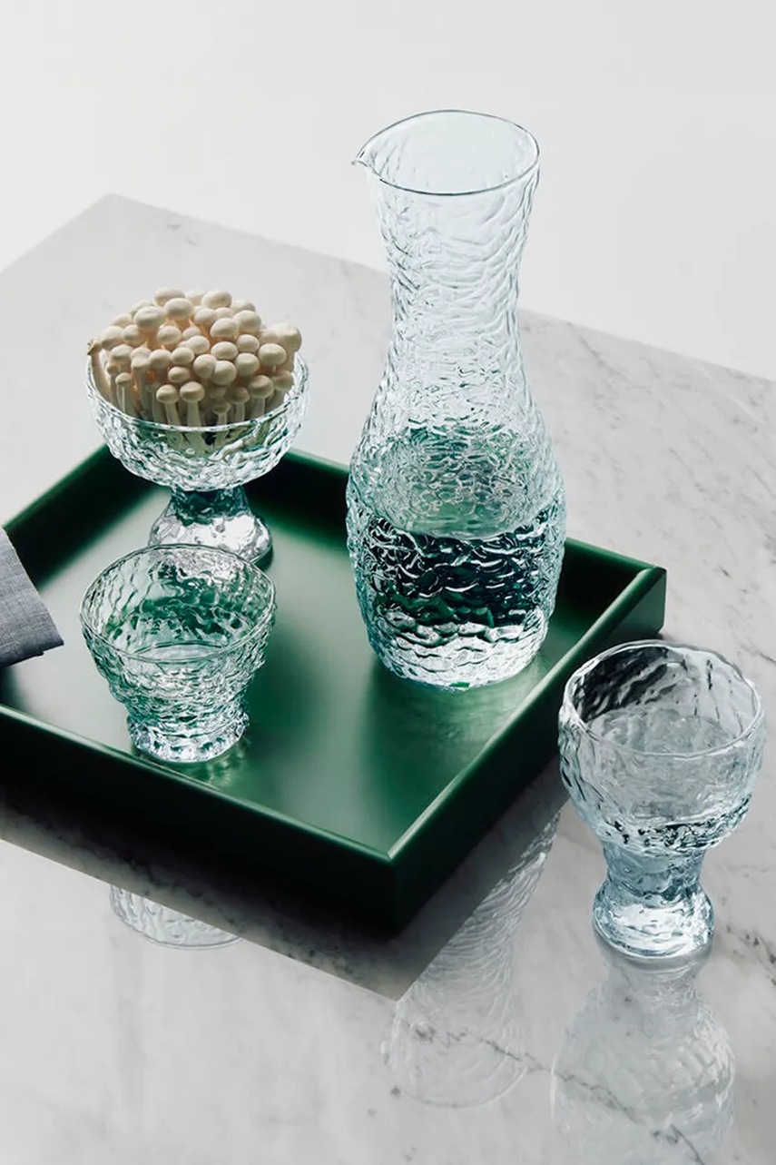 Ποτήρι σαμπάνιας Kosta Boda Moss 350 ml χρώμα: μπλε φωτογραφία