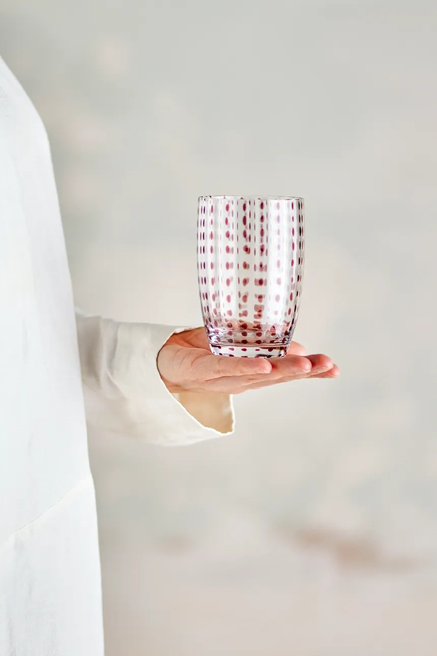 Σετ ποτηριών Bloomingville Brinley 350 ml 4-pack χρώμα: καφέ φωτογραφία