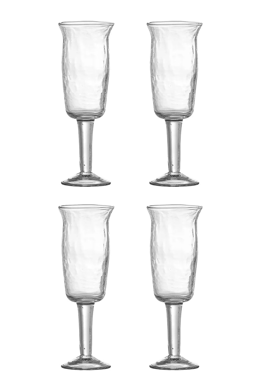 Bloomingville set de pahare de vin Asha 125 ml 4-pack culoarea transparent