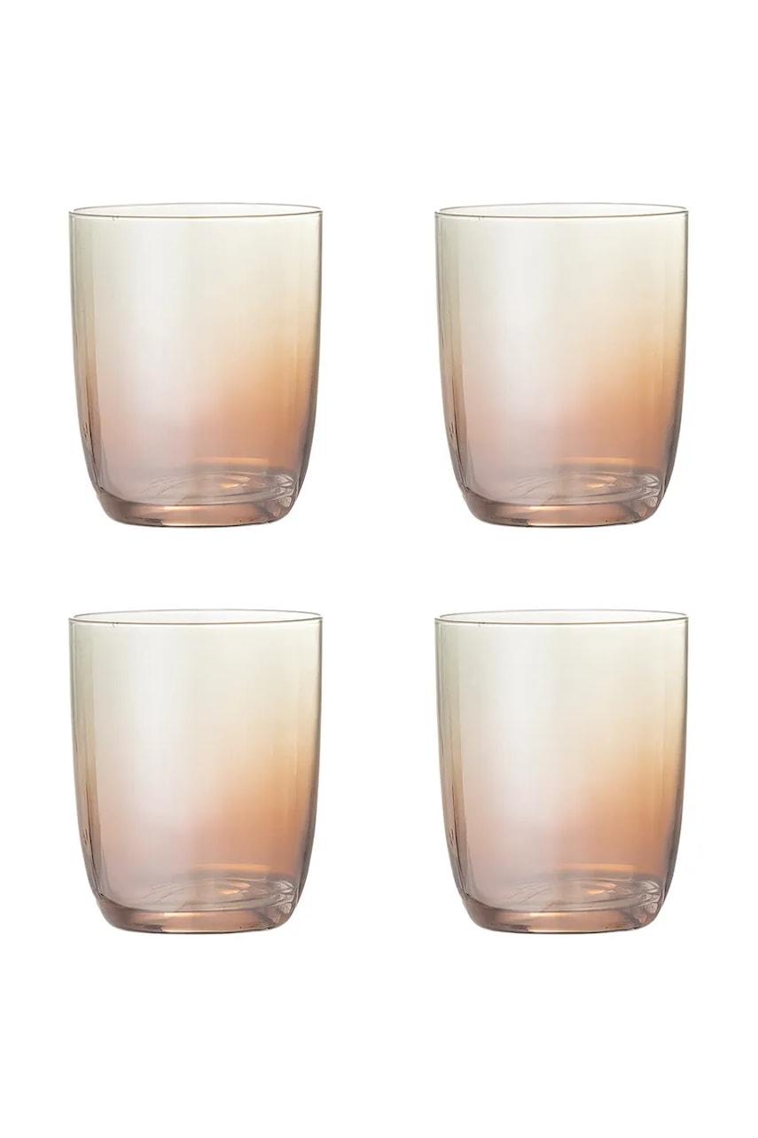 Bloomingville set de pahare Aston 375 ml 4-pack culoarea maro