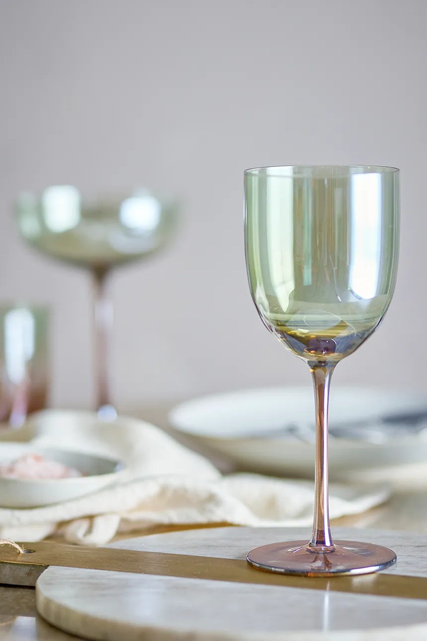 Σετ ποτηριών κρασιού Bloomingville Aston 350 ml 4-pack χρώμα: καφέ φωτογραφία