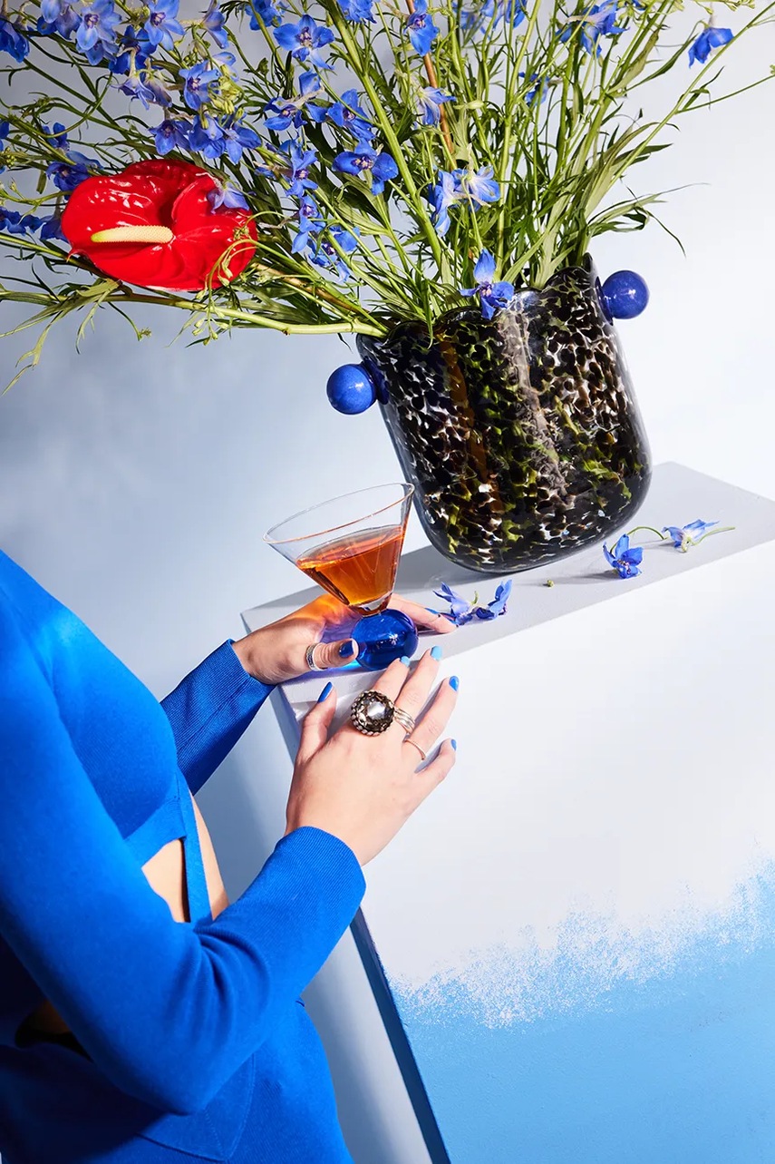 Σετ ποτηριών κρασιού Byon Spice 240 ml 2-pack χρώμα: μπλε φωτογραφία