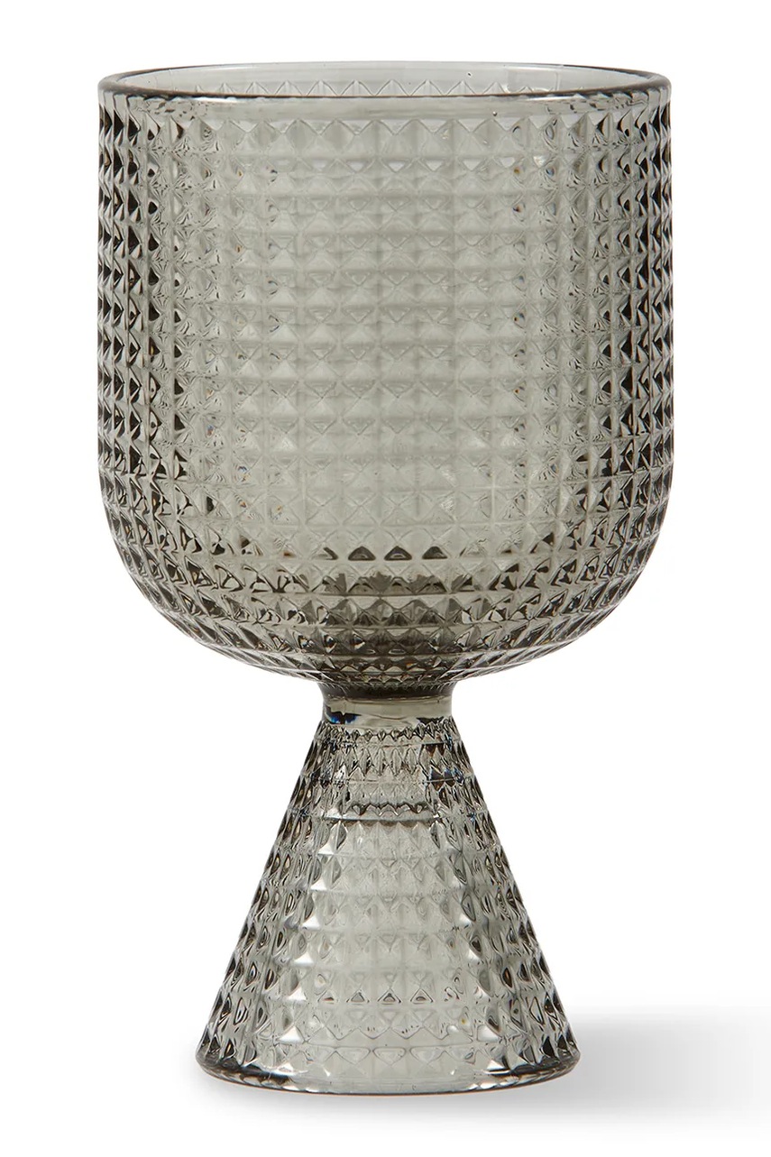 Σετ ποτηριών κρασιού Pols Potten Rooftop 390 ml 4-pack χρώμα: γκρι φωτογραφία