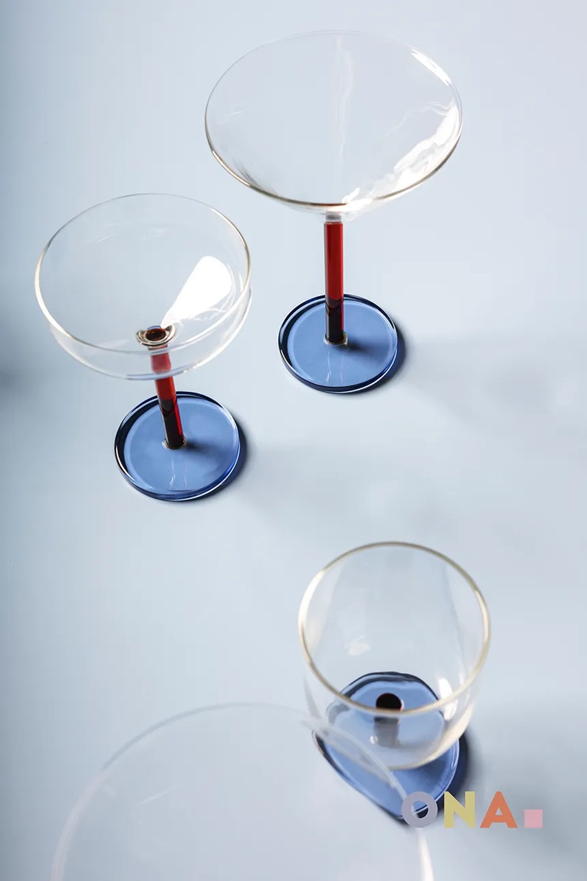 ONA σετ ποτηριών για σαμπάνια από χρωματισμένο γυαλί 210 ml φωτογραφία