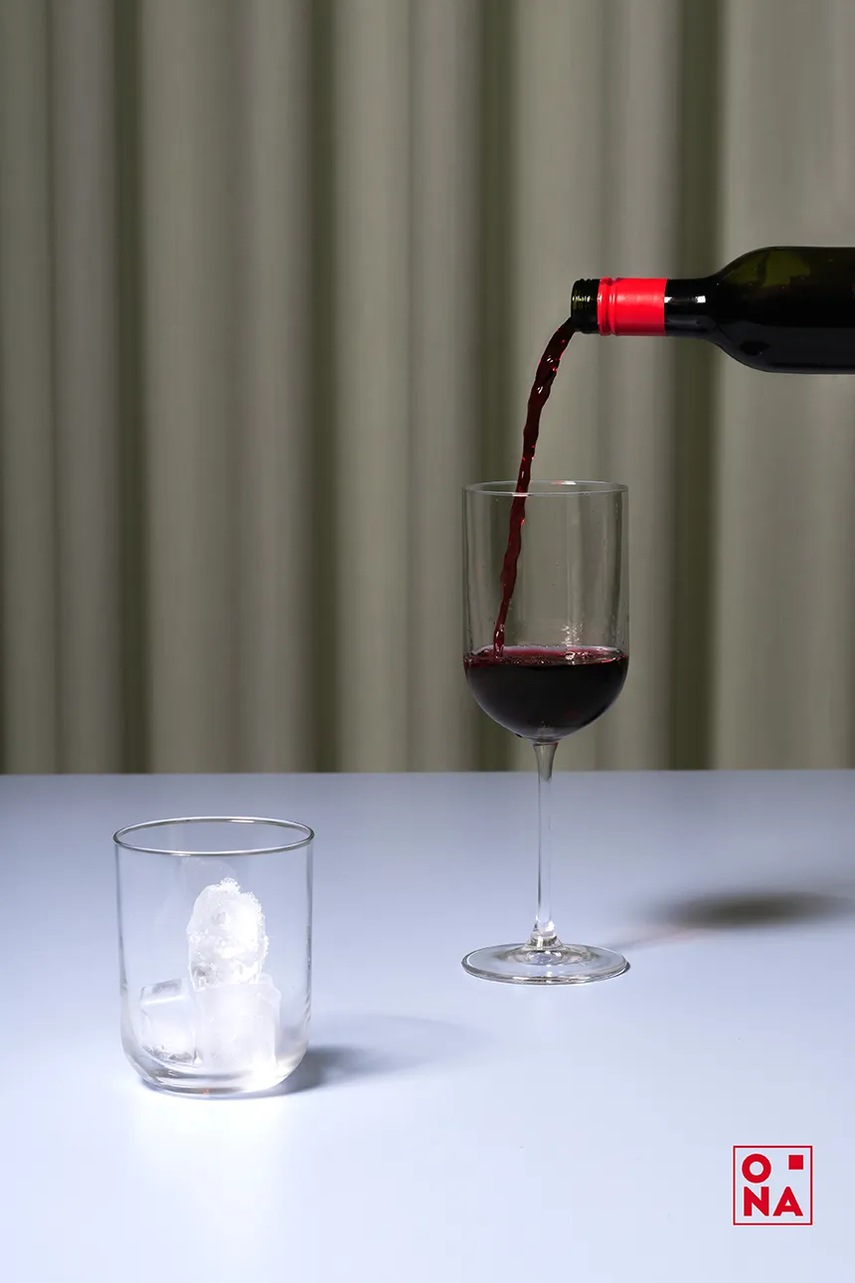 ONA sada pohárikov na víno zo skla 400 ml