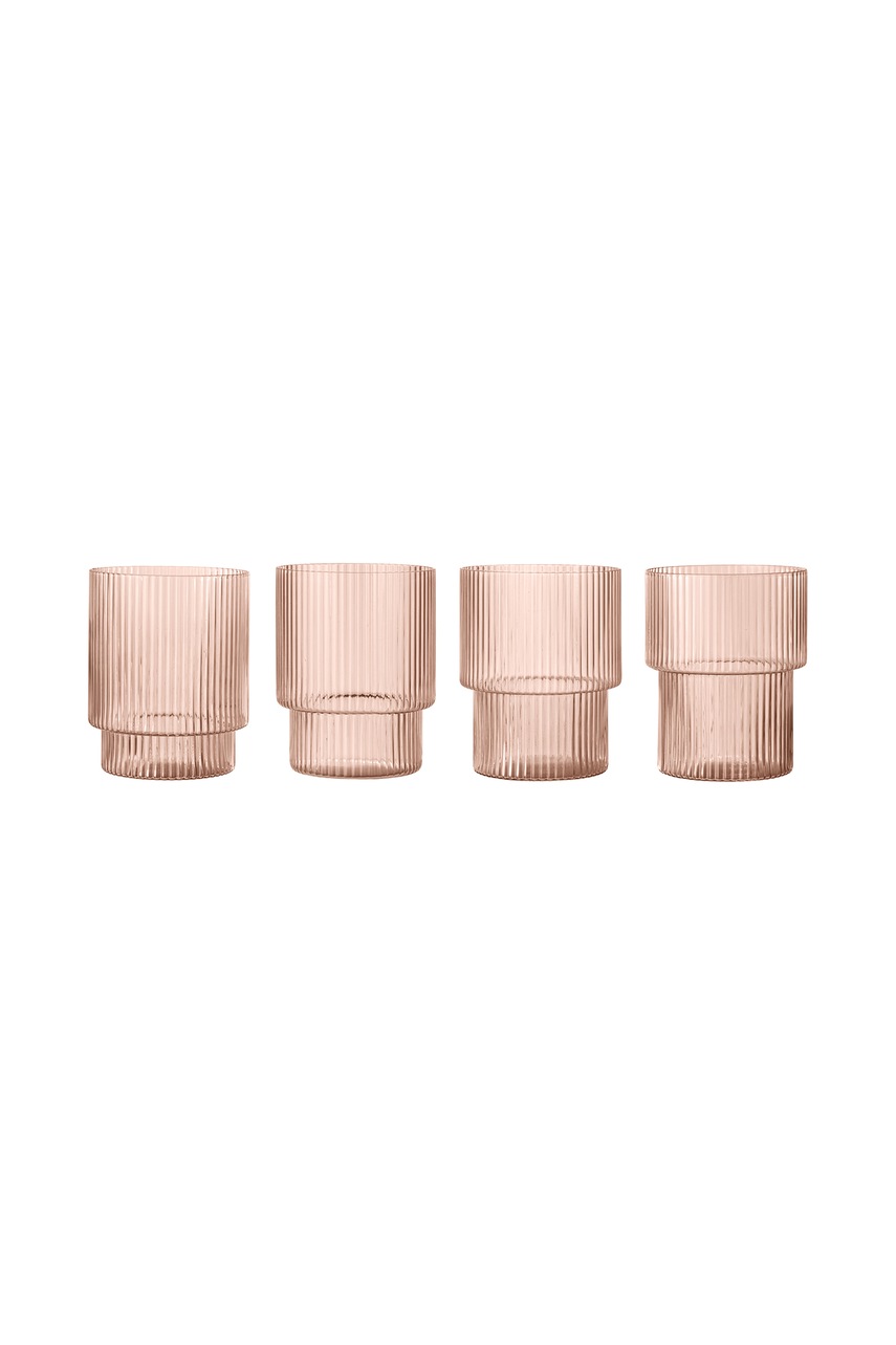 Ferm Living  set de pahare din sticlă Ripple