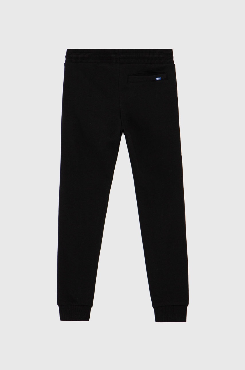 

Детские брюки Jack & Jones цвет чёрный гладкие