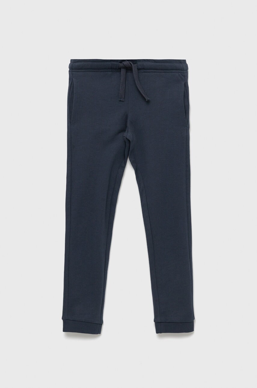 Jack & jones pantaloni de trening pentru copii culoarea albastru marin, neted