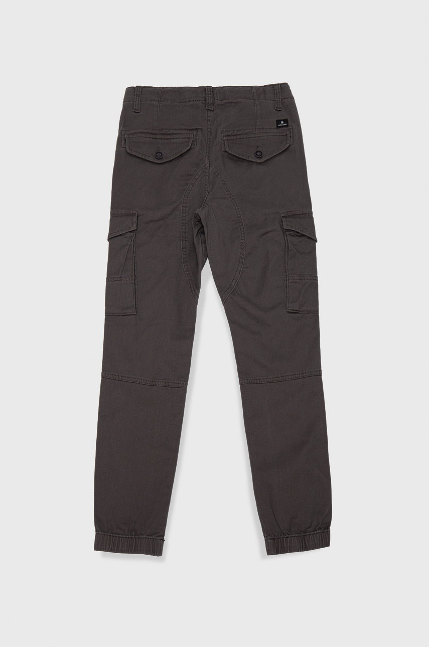 

Дитячі штани Jack & Jones колір сірий однотонні