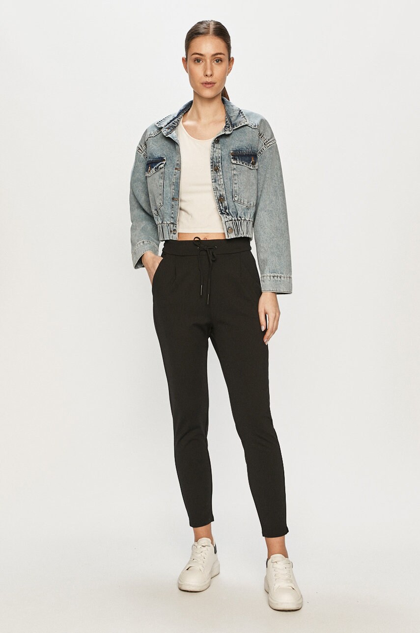 

Штани Vero Moda жіночі колір чорний
