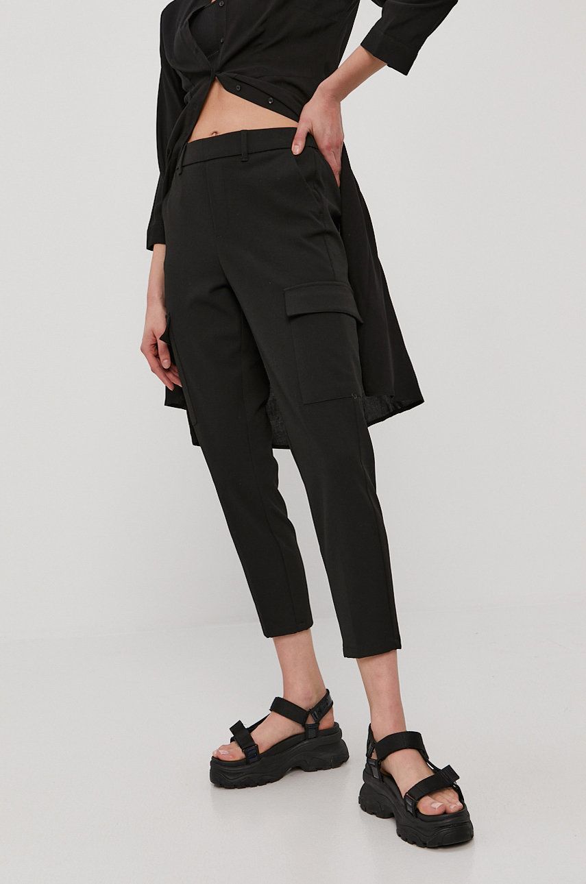 Vero Moda Pantaloni femei, culoarea negru answear imagine noua