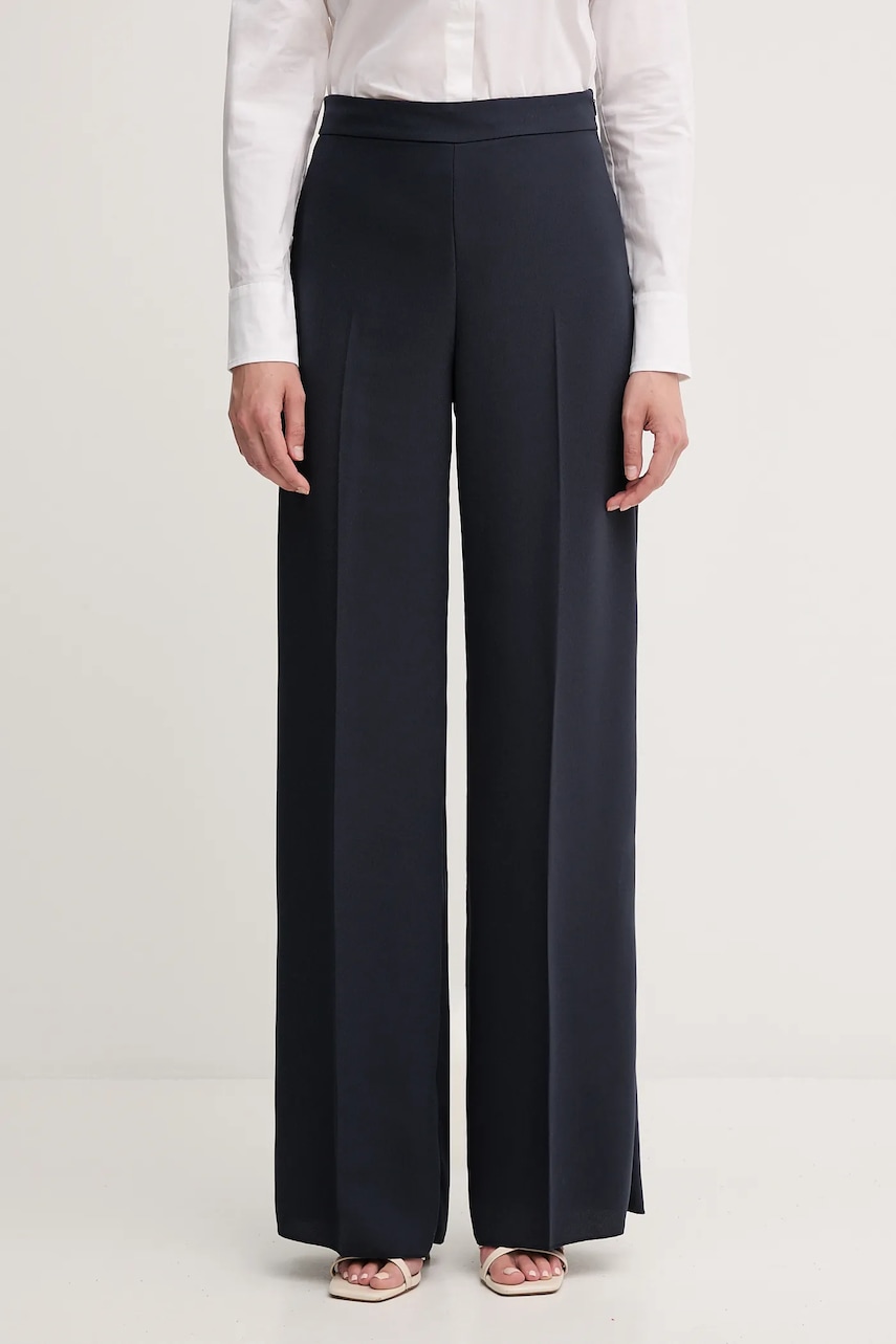 MAX&Co. pantaloni culoarea negru, drept, high waist, 2418131034200