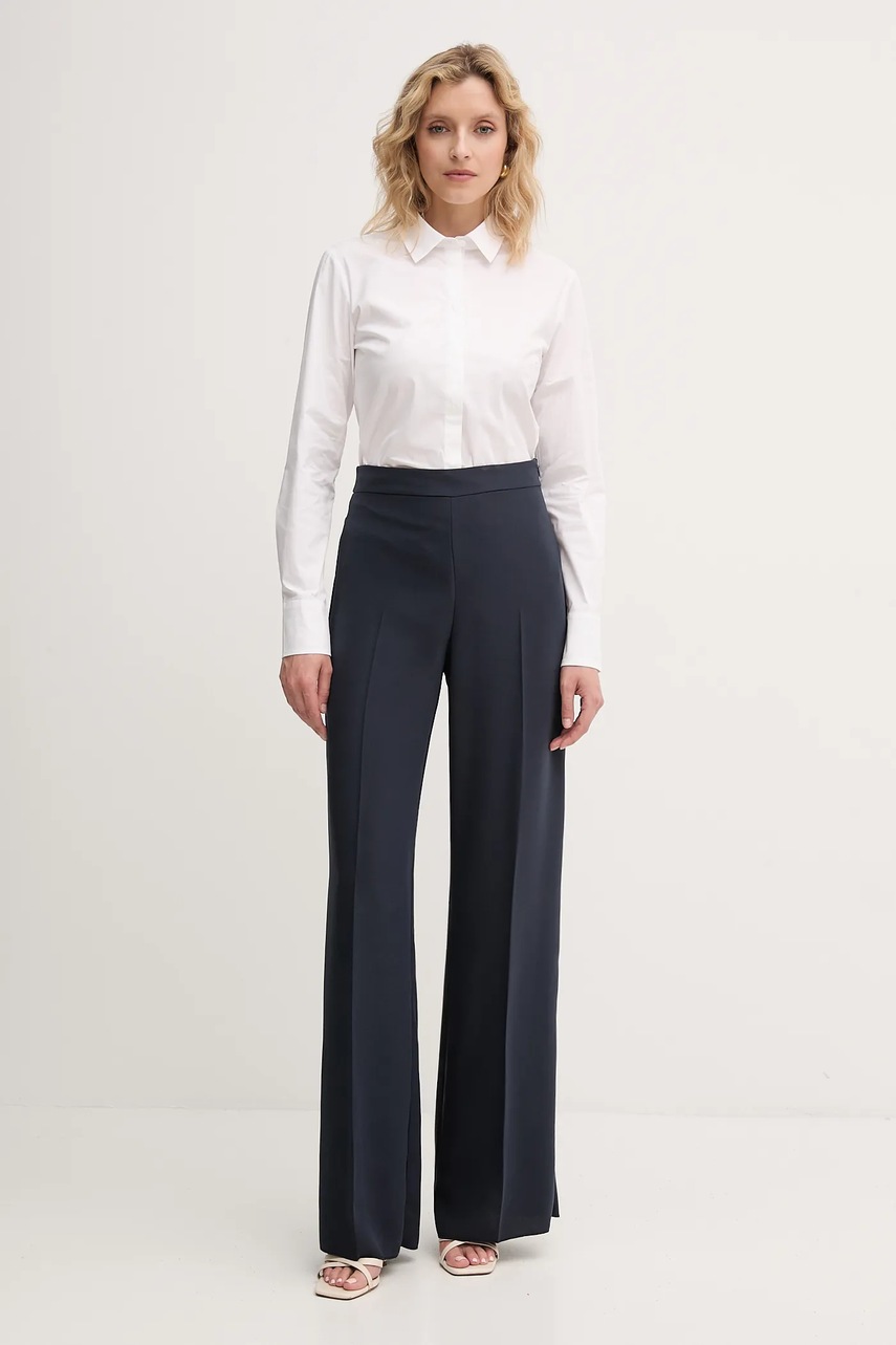 Брюки MAX&Co. цвет чёрный прямые высокая посадка 2418131034200