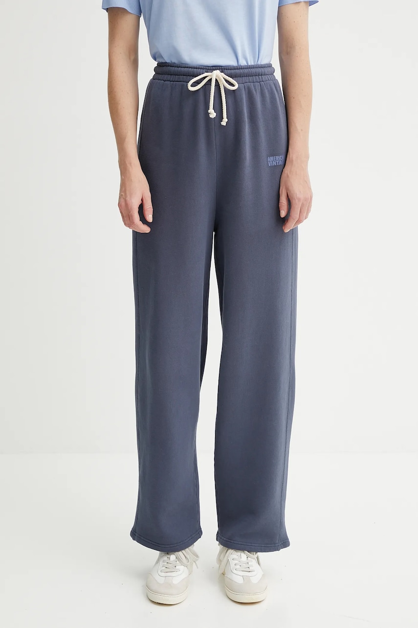 American Vintage pantaloni de trening cu imprimeu, IZU05A