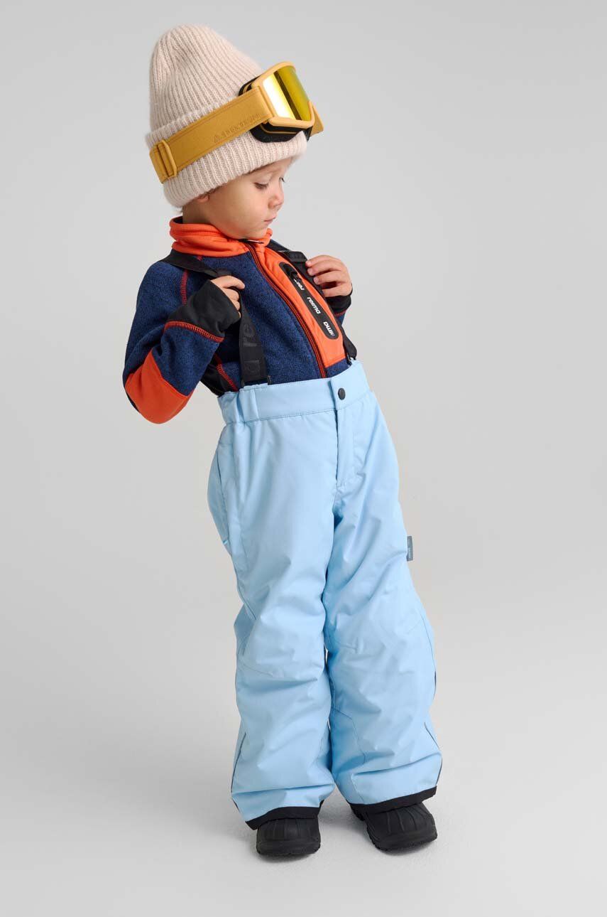 Levně Dětské lyžařské kalhoty Reima Loikka tyrkysová barva