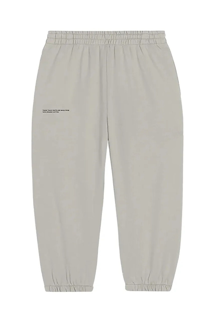 Pangaia pantaloni KIDS' 365 MIDWEIGHT TRACK PANTS culoarea bej, uni, 10000280