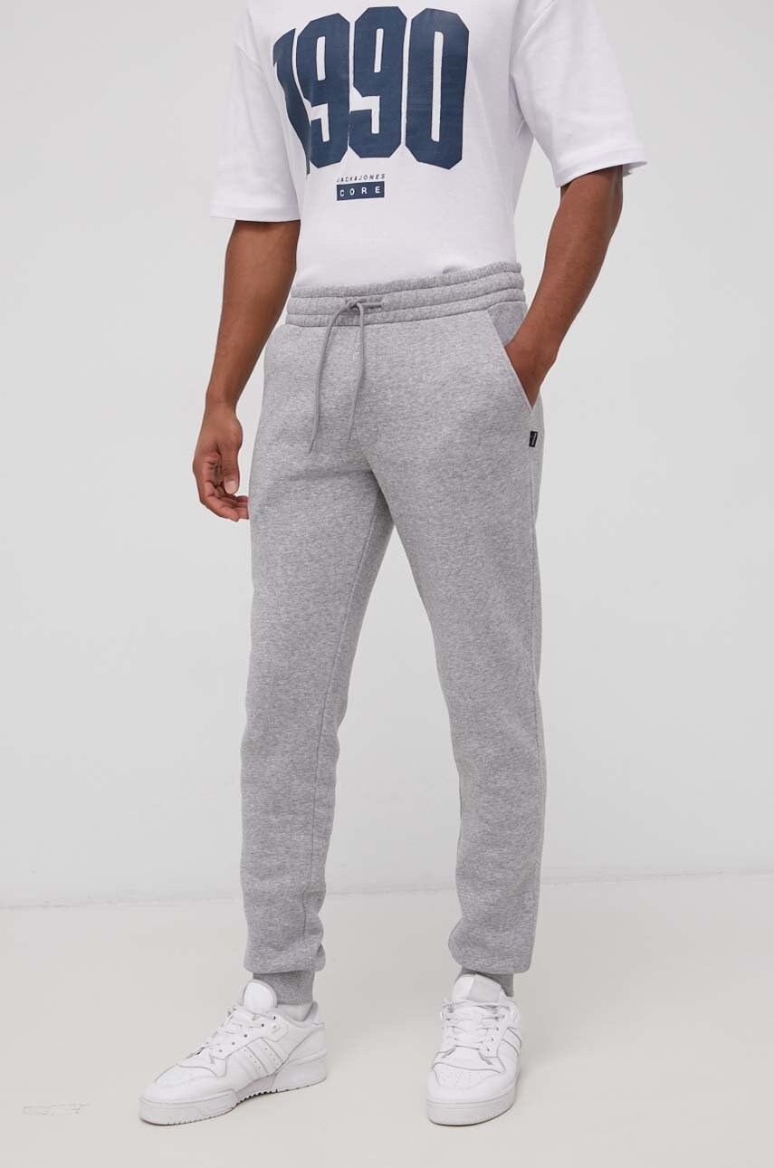 

Панталон Jack & Jones мъжки в сиво с изчистен дизайн, Сив