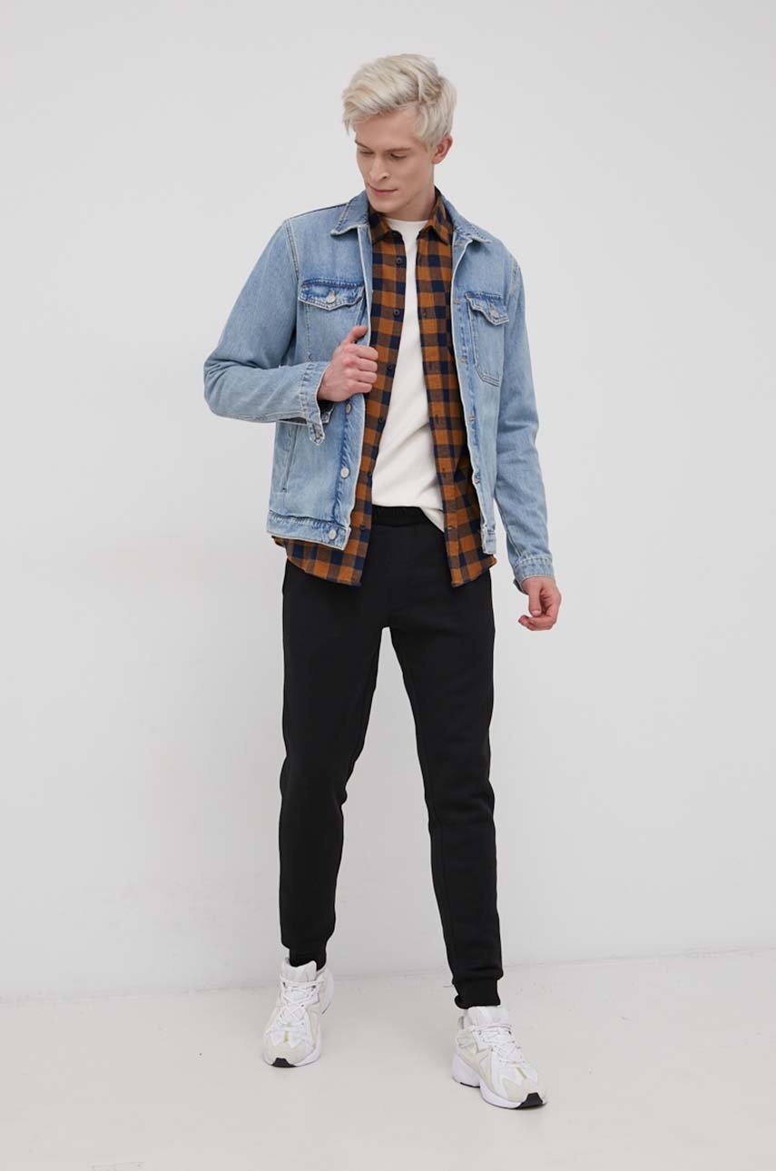 

Штани Jack & Jones чоловічі колір чорний гладке