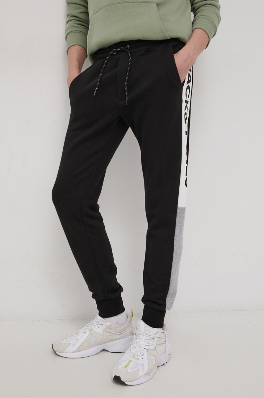 

Брюки Jack & Jones мужское цвет чёрный